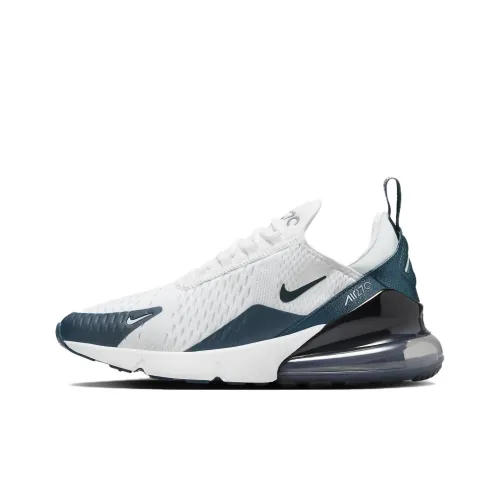 Nike Air Max 270 Дышащий Низкий Топ Повседневная Обувь Женская Белый Синий