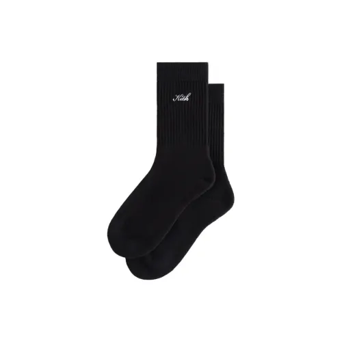 Kith Женская AW23 Осенне-Зимняя Коллекция Черные Женские Высокие Носки до Колена