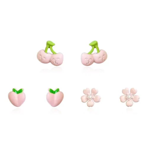 DVNRR Сплав Серьги-гвоздики Женские Набор в подарочной коробке три предмета