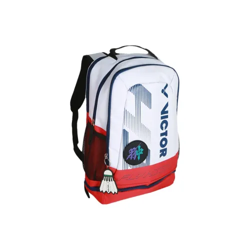 Victor Бадминтон Сумки 3 шт Спортивный стиль Рюкзак Белый Красный Китайский Унисекс