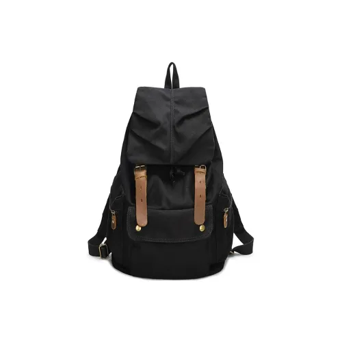 H YXIANG Холст Рюкзак Стандартный Мужской Черный Зеленый Армейский Зеленый Земной Желтый