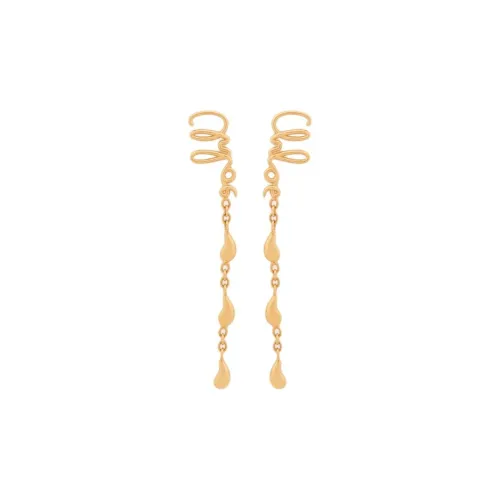 Chloe Brass Earrings Унисекс Золото