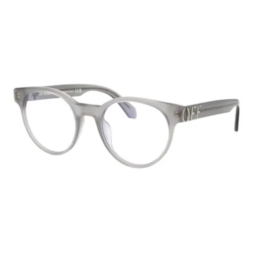 OFF Белый Ацетат Кошачий глаз Оправы для очков Унисекс Серый