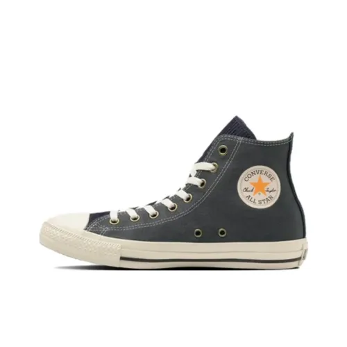 Конверс All Star Slip-Resistant Abrasion-Resistant High Top Skateboard Shoes Unisex Gray Black Конверс All Star противоскользящие устойчивые к истиранию высокие кеды для скейтбординга унисекс серый черный