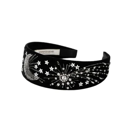 Jennifer Behr Ободки из шелка тутового дерева Женские Черный