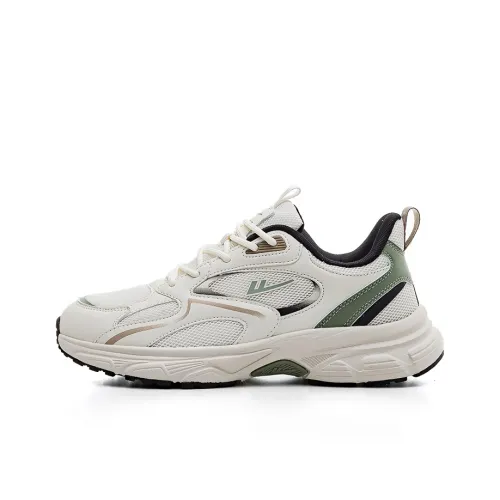Warrior Shock Absorbers Slip-Resistant Abrasion-Resistant Low Top Casual Running Shoes Men's Beige Green Warrior Shock Absorbers Противоскользящие устойчивые к истиранию низкий топ повседневные беговые кроссовки мужской бежевый зеленый