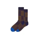 Синий с завитыми полосами