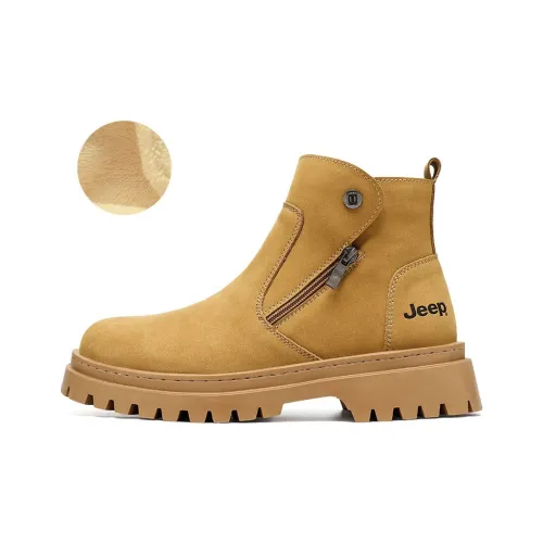 Jeep Classic Vintage Желтые Ботинки Носки Экипаж Мартин Ботинок Мужской Earth Желтый