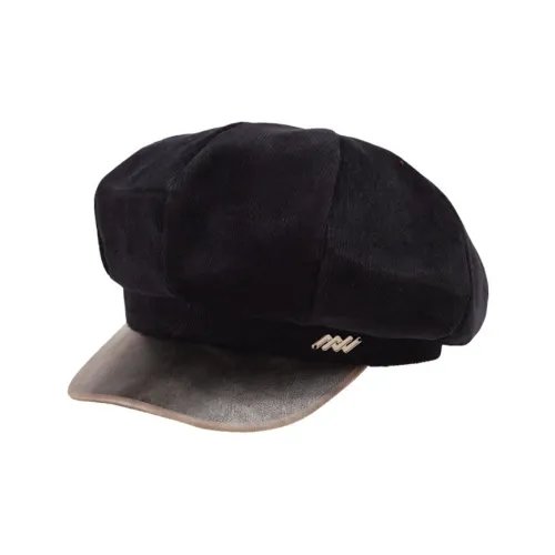 Yamaichi Maru Вельвет + PU (полиуретан) Береты Унисекс