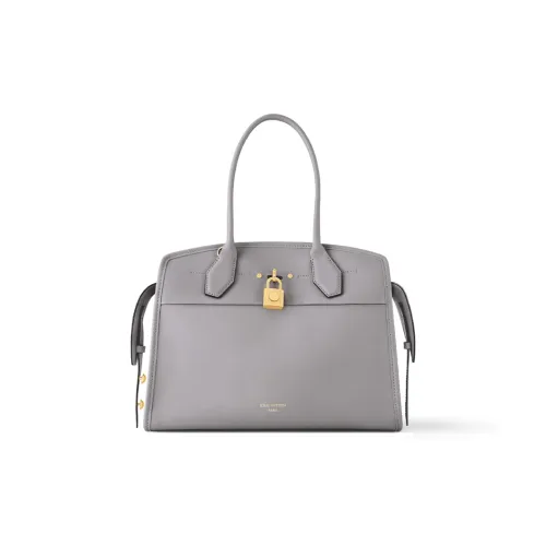 LOUIS VUITTON Cuir DE Veau Телячья кожа Сумка Средний Женские Серый