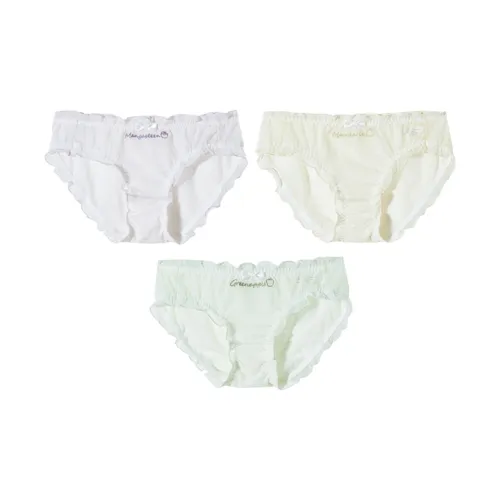 GUKOO 3 пачки Светло-зеленый + Прозрачный фиолетовый + Цветочная почка Желтый Женские трусики-бикини