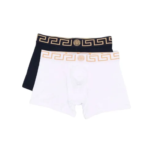 VERSACE 1 комплект 2 шт черный+белый мужские боксеры