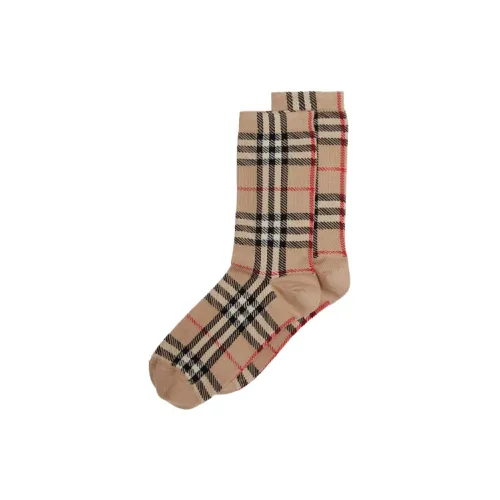 Burberry 1 шт Архивный бежевый Унисекс MID Носки до икры