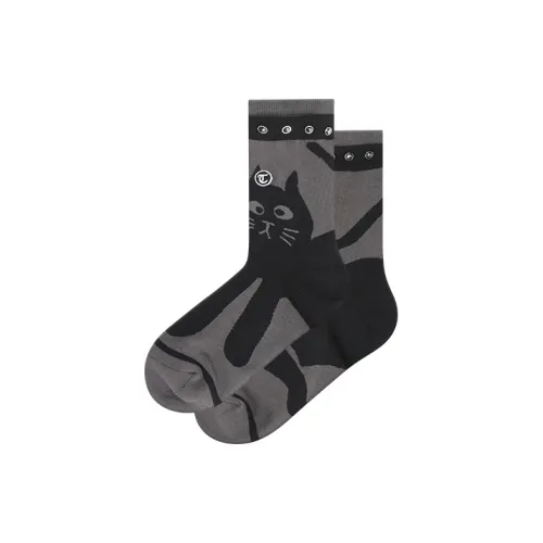 TOOCI 1 комплект 2 шт черные женские носки MID до икры