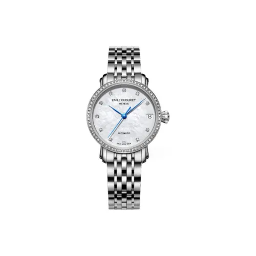 EMILE CHOURIET Автоматический Механический Движение Женские Часы 30MM Белый