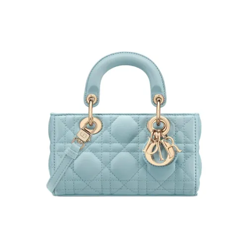 DIOR LADY D Joy Sheepskin Сумка Lady Dior Сумка через плечо Сумка Extra Mini Женская Космический Синий