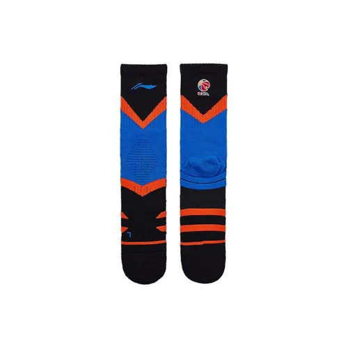 Подкладка Баскетбольные носки Мужской Combo Set Черный синий оранжевый