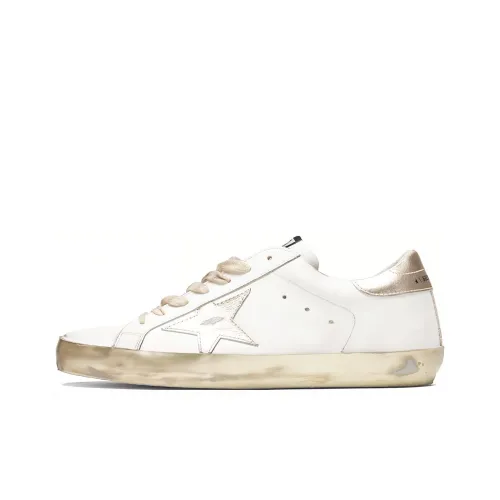 Golden Goose Супер Звезда Стильные Скейтбординги Мужской Белый Золото