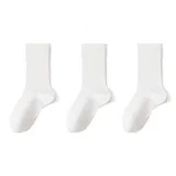 Белые носки, длина до щиколотки, упаковка из 3 пар