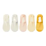 5 пар, Белый + Светло-серый + Светло-розовый + Светло-кожаный + Имбирно-желтый