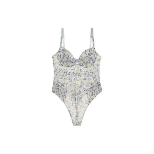 Victoria's Secret Lottie Bodysuit Комбинезон Женская Белая