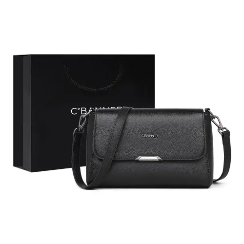 C°BANNER Коровья кожа с синтетической кожей сумка через плечо стандартная женская черная