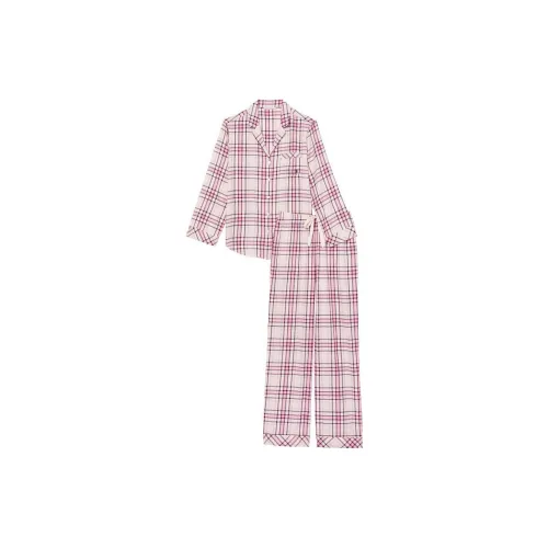 Victoria's Secret Pajama Комплект Женский Розовый Клетка