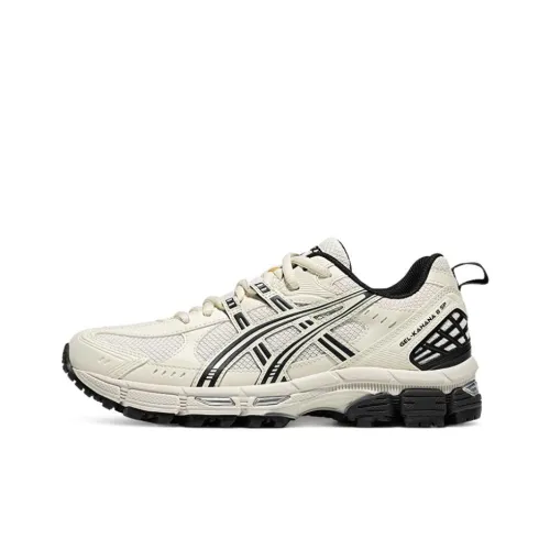 Asics Gel Kahana 8 Устойчивый к истиранию Дышащий Низкий Топ Повседневные Беговые кроссовки Спринт Женские Бежево-черные