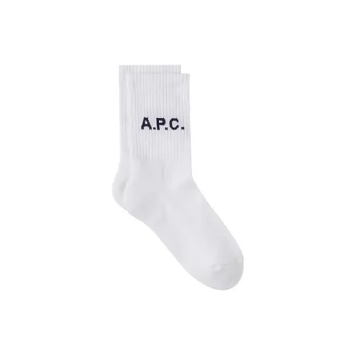 A.P.C HAAB/Белый Унисекс MID Носки до икры