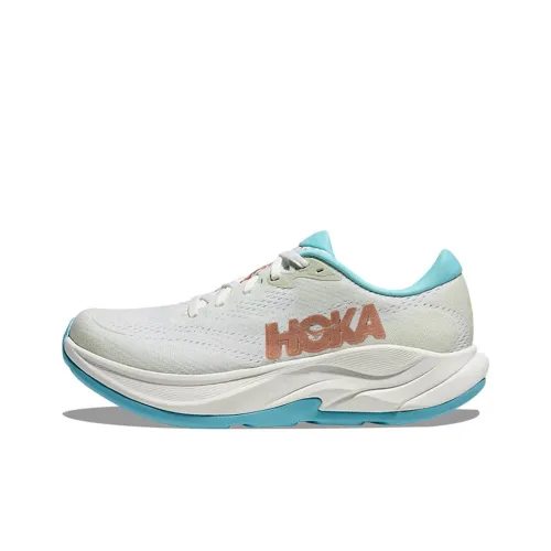 HOKA ONE ONE RINCON 4 Противоскользящие устойчивые к истиранию низкий топ беговые кроссовки для женщин белые