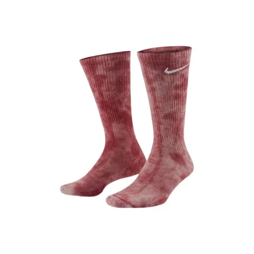 Найки Высокие Носки Унисекс 1 Пачка Цвет Пихта Красный