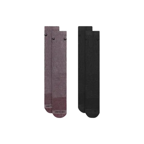 NIKE 2 шт Коричневый+Черный Унисекс MID Носки до икры