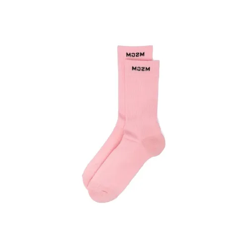 MSGM 1 шт Розовые Женские Носки MID до икры