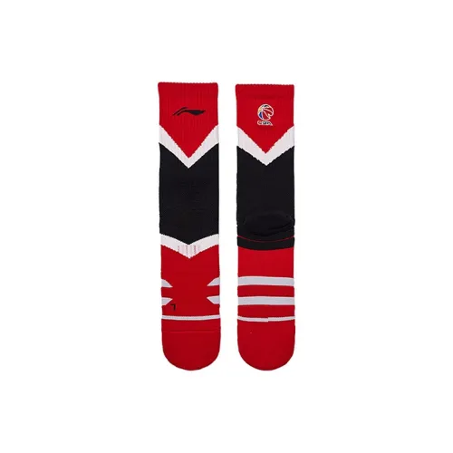 Подкладка Баскетбольные носки Мужской Combo Set Красный черный