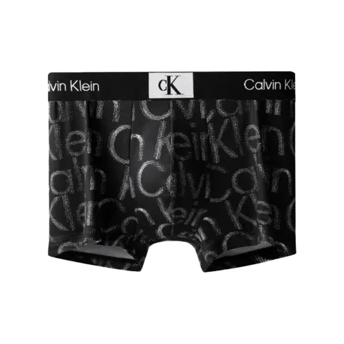 Calvin Klein CK96 Series Трусы Мужские Гранитно-Серый с Белым Принт Буква