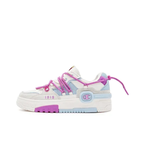 Champion Bumper V1 Наушники Trainer Low Топ Скейтборд Кроссовки Женские Светло-фиолетовые