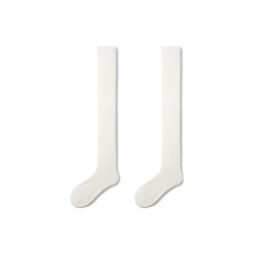 Primeet Экрю Женские Носки выше колена