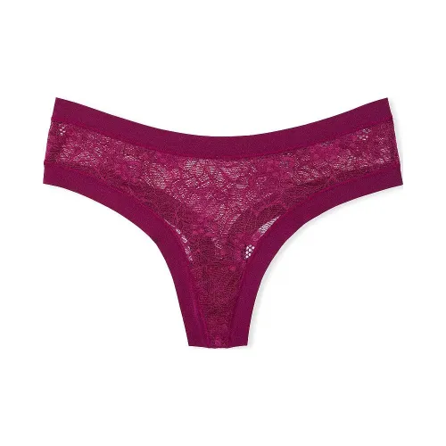 Victoria's Secret No Show No Show Стринг Panty Сливовый Руж Нижнее белье Женские 1 шт Красный сливовый