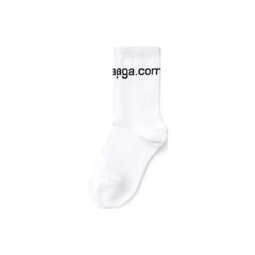 BALENCIAGA 1 шт Белый Женские Носки MID до икры