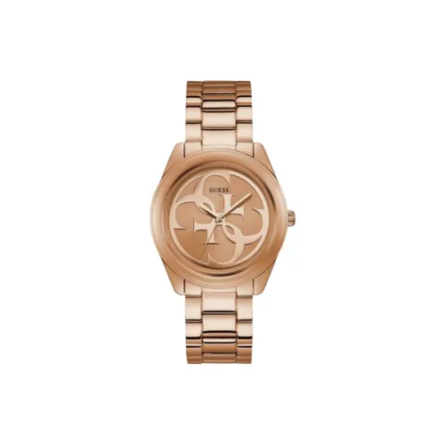 GUESS Women's Watch Кварцевый механизм ремешок из нержавеющей стали 40 мм розовое золото циферблат часы