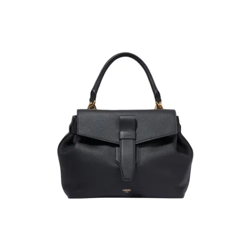 LANCEL Коровья кожа крупнозернистая через плечо одно плечо сумка среднего размера женская черная