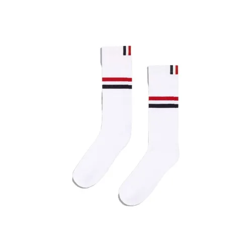 THOM BROWNE Белые Мужские Носки до колена