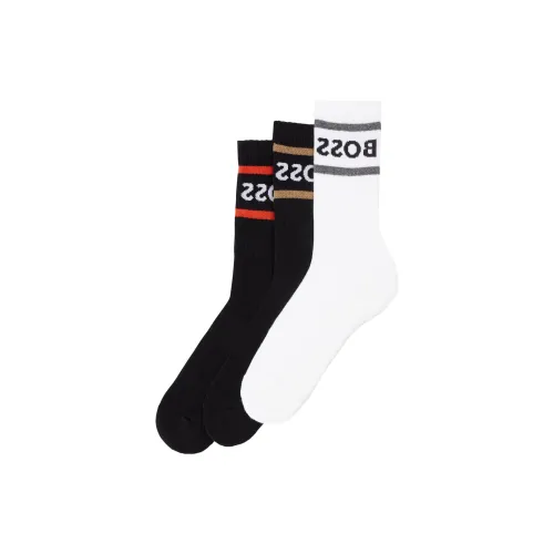 Hugo Boss 3 пачки мужских носков: белый + черный + черный