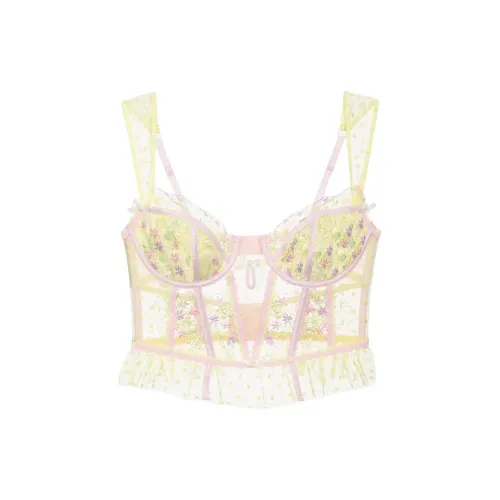 Victoria's Secret Курослеп Bunches Bustier Бюстгальтер Женский Желтый