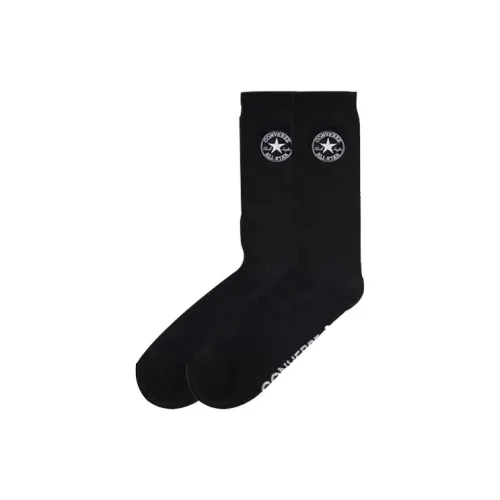CONVERSE STARS 2 шт черный унисекс MID носки до икры