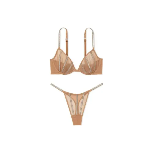 Victoria's Secret Комплект нижнего белья для женщин коричневый