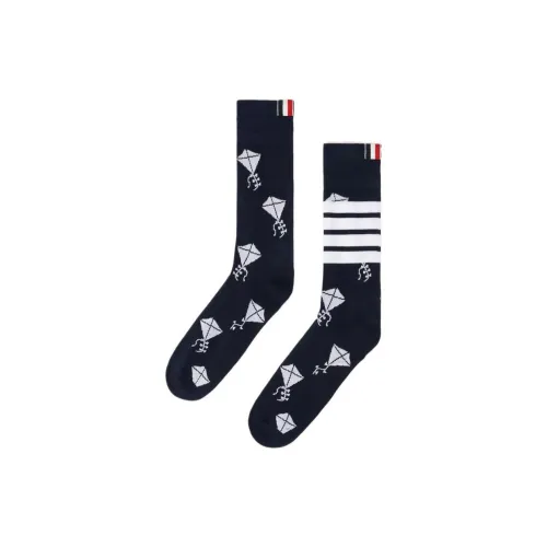 THOM BROWNE 1 пачка Морской синий Мужской MID Носки до икры