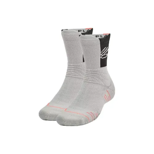 Носки для ног до колена, 1 упаковка, серые, мужские, Under Armour