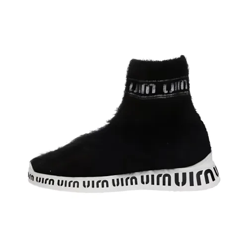 MIU MIU Скейтборд Кроссовки Высокие Черные Женские