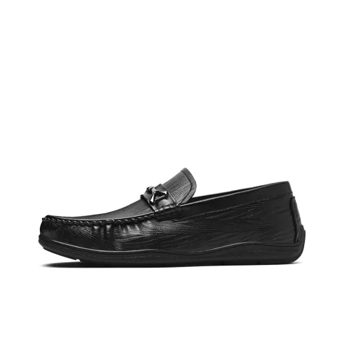 HLA Повседневные кожаные туфли Low Top Черные Мужские